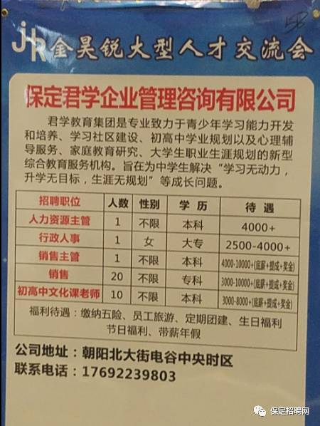 保定市最新招聘信息全面解析