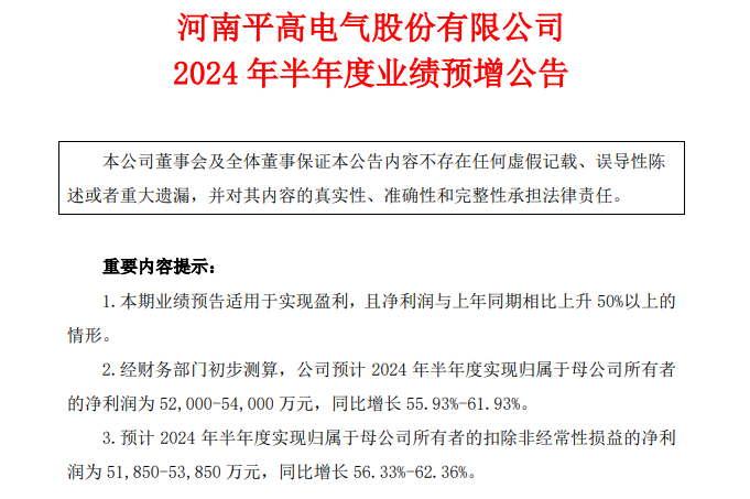 平高电气最新消息综述